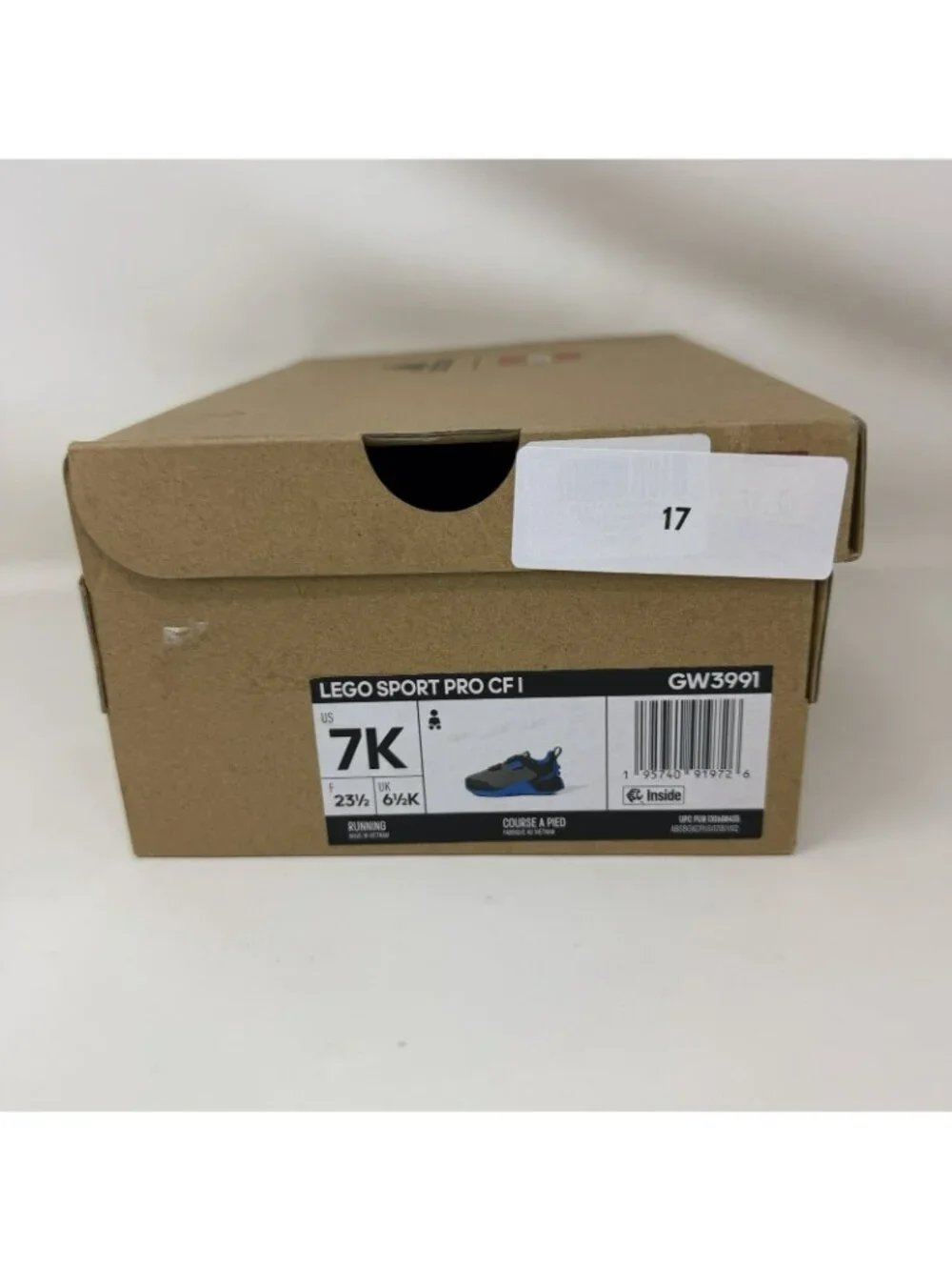 Adidas Lego Sport Pro CF 1 Shoes Gray Blue Toddler Size 7